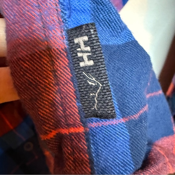 Helly Hansen | Lokka Flannel Blue and Red Checkered Shirt | 100% Cotton | Sz M - Picture 5 of 7